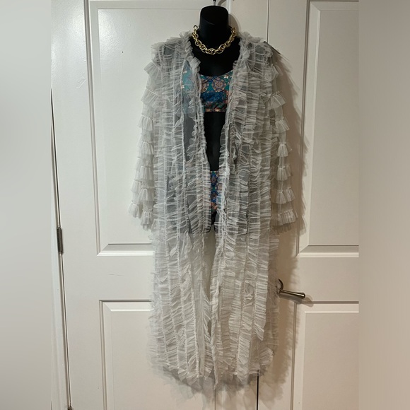 NWT Kosmios Sheer Kimono/Swimsuit Coverup - Picture 3 of 3